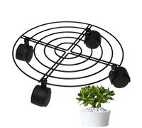 Soporte de planta con rueda, soporte giratorio para plantas,Soporte de macetas multifuncional drenante - Mortor de maceta deslizante liso, rodillos redondos para plantas, de flores para