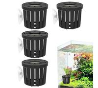 Soporte de Plantas de Acuario | 4 Piezas Estable y Fijo Bajo el Agua - Cesta de Plantación para Acuario, Casa Nueva Cumpleaños y Decoración de Interiores