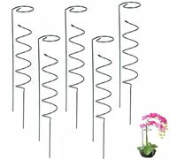 Soporte de plantas en espiral de 40 cm para plantas trepadoras, rosas, tomates, frijoles, guisantes, vides, ofrece una guía vertical estable en suelo o macetas (C)