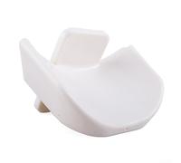 Soporte de plástico blanco para caballos ecuestres, soporte de poste para soportes estándar y cursos de entrenamiento de obstáculos, fácil de instalar, diseño sin pines, 8,5 x 13 cm (2 unidades)