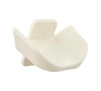 Soporte de plástico blanco para salto, diseño sin pines para entrenamiento de carreras de obstáculos ecuestres y uso de competencia con postes estándar (1 unidad)