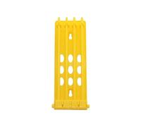 Soporte de plástico de 4 columnas con soporte de pared para palomares y equipo de entrenamiento de loros.,Amarillo,Como se muestra