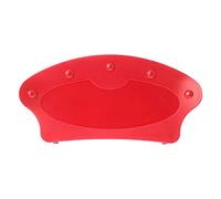 Soporte de plástico manos libres para jugar a las cartas, con clip, asiento de póquer, color rojo