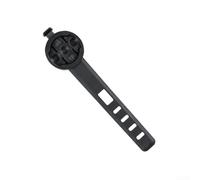 Soporte de plástico montado en el vástago para computadoras de ciclismo Garmin con soporte de luz trasera integrado para tija de sillín Aero y aplicaciones de bicicleta (tija de sillín cortavientos)