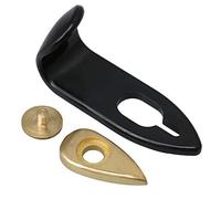 Soporte de plástico para el pulgar del saxofón con arandela y tornillo, color negro