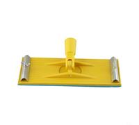 Soporte de plástico para lijadora manual con clip de liberación rápida para paneles de yeso y lijado automático, 22 x 8,7 cm, amarillo, compatible con varillas de pintor estándar