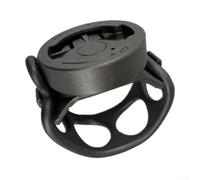 Soporte de plástico para manillar de ciclismo con correa de rotación de 360 | Se adapta a garmin, Bryton, Wahoo; barras de 28-45 mm; instalación de correa; rotación de 360°; diseño de plástico negro
