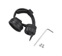 Soporte de plástico resistente para manillar para ordenadores Garmin Bike e integración de luz frontal para un uso fiable en bicicleta