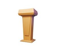Soporte de podio Atril de madera for sala conferencias, podio, mesa entrenamiento, mostrador recepción empresa(Gold)