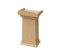 Soporte de podio Atril de madera sencillo, podio, oficina, reunión, anfitrión, recepción, escritorio, mesa maestro ceremonias(A)