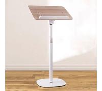 Soporte de podio portátil ajustable, ideal para iglesias, escuelas y eventos, fácil montaje con lectura inclinada, escritorio de pie (B 19.6 x 69 pulgadas)