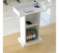 Soporte de podio portátil ajustable ligero para conferencias para oficina, iglesia y eventos, ideal para hablar en público con ajuste de altura