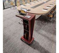 Soporte de podio portátil con ruedas - Atril móvil resistente para iglesias, oficinas, escuelas y conferencias - versátil púlpito y escritorio de recepción para eventos