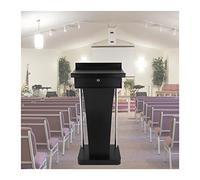 Soporte de podio profesional con gran superficie de lectura, atril versátil para conferencias, ceremonias, iglesias, bodas y eventos, mesa moderadora ideal para hablar en público