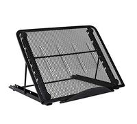 Soporte de Portátil Ergonomic Ventilado Acero Inoxidable Adjustable Laptop Stand para Macbook DELL XPS HP Negro