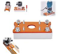 Soporte de posicionamiento auxiliar 2 en 1 para carpintería, base de enrutador ajustable resistente, base de enrutador para carpintería, herramienta de enrutador de madera, ranurado en muebles de