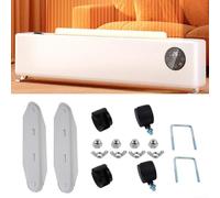 Soporte de posicionamiento flexible para calentadores infrarrojos que combina una construcción resistente con acolchado seguro para el suelo y comodidad de rodamiento (2 piezas)