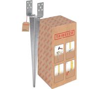 Soporte de poste de 0 a 120 mm, ajustable, manguito de impacto para suelo, casquillos de suelo, postes de anclaje galvanizados en caliente