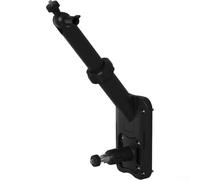 Soporte de poste de pared ajustable, cámara de seguridad 2 en 1 y soporte de panel solar compatible con anillo para parpadeo para eufy para arlo para unidades wyze (negro)