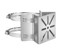 Soporte de poste funcional para cámaras CCTV carcasas domo PTZ Soportes de panel solar y hardware de montaje de luz LED (soporte+anillo 100)