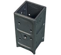 Soporte De Poste Para Cercas Anclaje De Poste De Madera 7x7cm 20 Pzas.