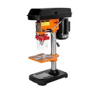 Soporte de prensa de taladro de mesa con ajuste de 12 velocidades, portabrocas de 3 a 16 mm, ideal para taladrar con precisión en hierro, aluminio, madera y plástico