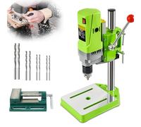 Soporte de prensa de taladro, soporte de banco eléctrico, altura ajustable de 60 mm, diseño de mango de bola de 90°, ideal para carpintería y reparaciones de banco de trabajo