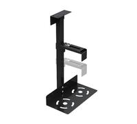 Soporte de procesador bajo el escritorio: soporte de computadora de escritorio para procesador, soporte de pared para procesador | Soporte de ordenador montado en escritorio, resistente y regulable en