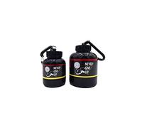 Soporte de proteínas Kit de 30 g y 60 g, porta proteínas motivacionales Never Give Up, Whey en polvo, varias medidas, proteínas portátiles para gimnasio, fitness, entrenamiento cruzado,