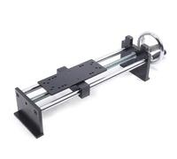Soporte de prueba de fuerza en espiral horizontal manual con 2 abrazaderas ajustables, soporte de prueba de tensión de carrera de 220 mm para pruebas de tracción de cables y cables