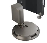 Soporte de puerta ajustable en altura, tope de puerta mecánico en el suelo, sin tope magnético invisible, tope de puerta a prueba de viento ajustable para mantener la puerta abierta