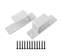 Soporte de puerta de 2 x 4 para seguridad del hogar, soporte de barra de seguridad de acero resistente, diseño en forma de U resistente al óxido, se adapta a todas las puertas interiores/exteriores