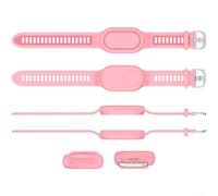 Soporte de pulsera de silicona impermeable para Samsung Galaxy SmartTag 2, ofrece un ajuste seguro y protección continua (rosa (Q116))