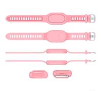 Soporte de pulsera de silicona para Samsung Galaxy SmartTag 2, lo que permite una funcionalidad impermeable y un uso seguro en el cuerpo (verde (rosa (Q116))