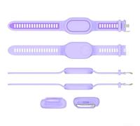 Soporte de pulsera de silicona para Samsung Galaxy SmartTag 2 que permite funcionalidad impermeable y seguro en el cuerpo (verde (morado (Q116))