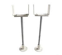 Soporte de radiador ajustable vintage de 36 a 41 cm de altura, montaje en suelo fiable para soluciones de calefacción estética (2 piezas)