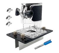 Soporte de ranura de fijación invisible - de alineación de paneles de madera 2 en 1, base de enrutamiento de conexión ajustable, ayuda al montaje de muebles sostenible, guía de ranura