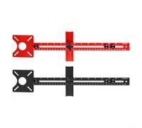 Soporte de ranura de fresado compatible con enrutador hecho de aleación de aluminio para (negro)