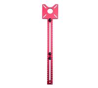 Soporte de Ranura de Fresado de Enrutador 3 en 1, Base de Aleación de Aluminio Extraíble, Herramienta de Localización de Ranura de Orificio Circular, Tablero Abatible para