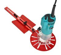 Soporte de ranura de fresado de enrutador, plantilla de enrutador | Guía de fresado ajustable,Plantilla de corte de círculos para máquina de corte, herramientas de tabla de guía de corte de círculos