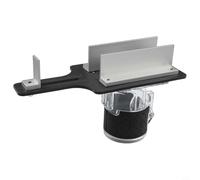 Soporte de ranura de sujeción invisible, plantilla de mortaja 2 en 1 compatible con recortadoras de madera eléctricas para un ranurado preciso en tablas de madera