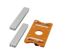 Soporte de ranura para base de enrutador, configuración 2 en 1 diseñado para enrutadores de moldura de 65 mm, soporta tareas de ranurado en varios sustratos de carpintería (A)