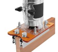 Soporte de ranurado para enrutador, localizador de ranurado de enrutador de madera, máquina de corte 2 en 1, soporte de ranurado invisible para máquina de corte