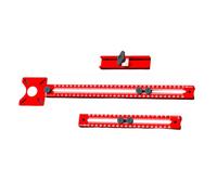 Soporte de ranuras de fresado de aluminio para corte de círculos multifuncionales para gabinete, herramienta de medición de carpintería