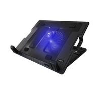 Soporte de Refrigeración para Portátil Ewent EW1258 con Ventilador Silencioso y Ajustes de Ángulo