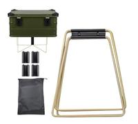 Soporte de refrigeración plegable, soporte plegable para caja de hielo, soporte portátil plegable para camping, soporte de radiador resistente e impermeable, portaequipajes ajustable para camping