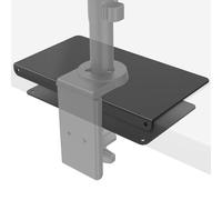 Soporte de refuerzo de monitor | Placa de acero para vidrio y monturas de mesa frágiles | Compatible con la mayoría de los soportes del monitor de abrazadera C, una placa resistente para una estabilid