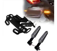 Soporte De Registro Guardabarros Trasero para Yamaha MT-09 MT09 MT 09 SP 2021 2022, para Matrícula, Marco Ordenado con Luz