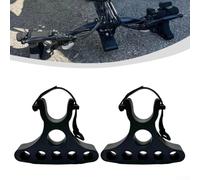 Soporte de reparación ajustable para manillar de bicicleta para soporte de mantenimiento - Juego de soportes de plástico portátil y estable (paquete de 2), se adapta a la mayoría de manillares, 135 x