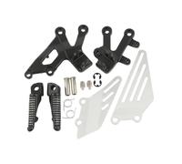 Soporte de reposapiés Delantero de Motocicleta Compatible con ZX12R 2002 2003 2004 2005(Matte Black)